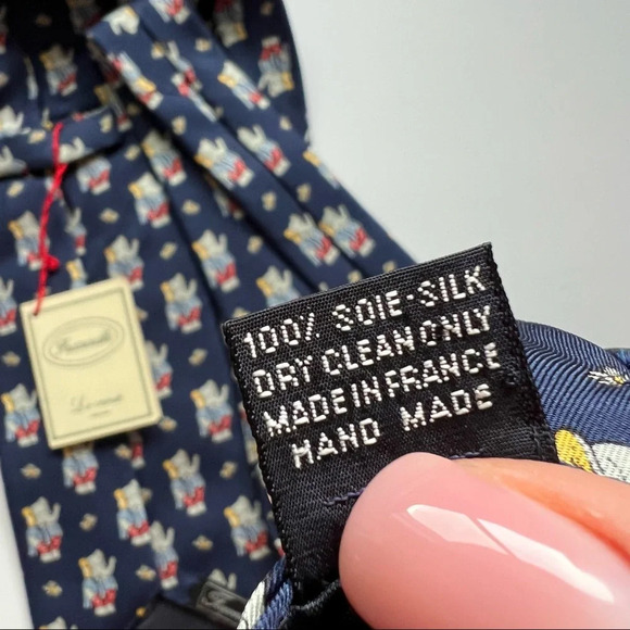 Faconnable 100% silk men tie - Picture 4 of 4